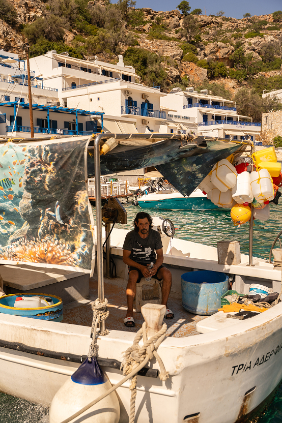 Photographie de voyage en Grèce à Loutro par Marie Dehayes